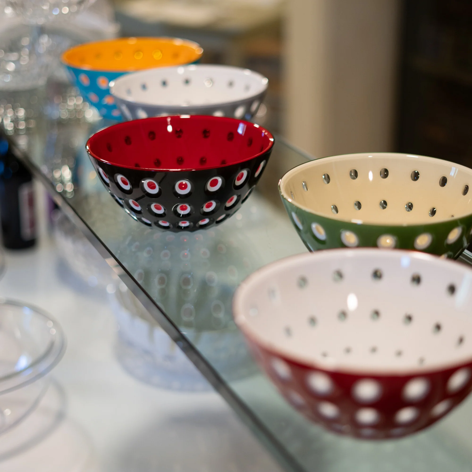 BOWL "LE MURRINE" Light blue/White/Blue - Image 4
