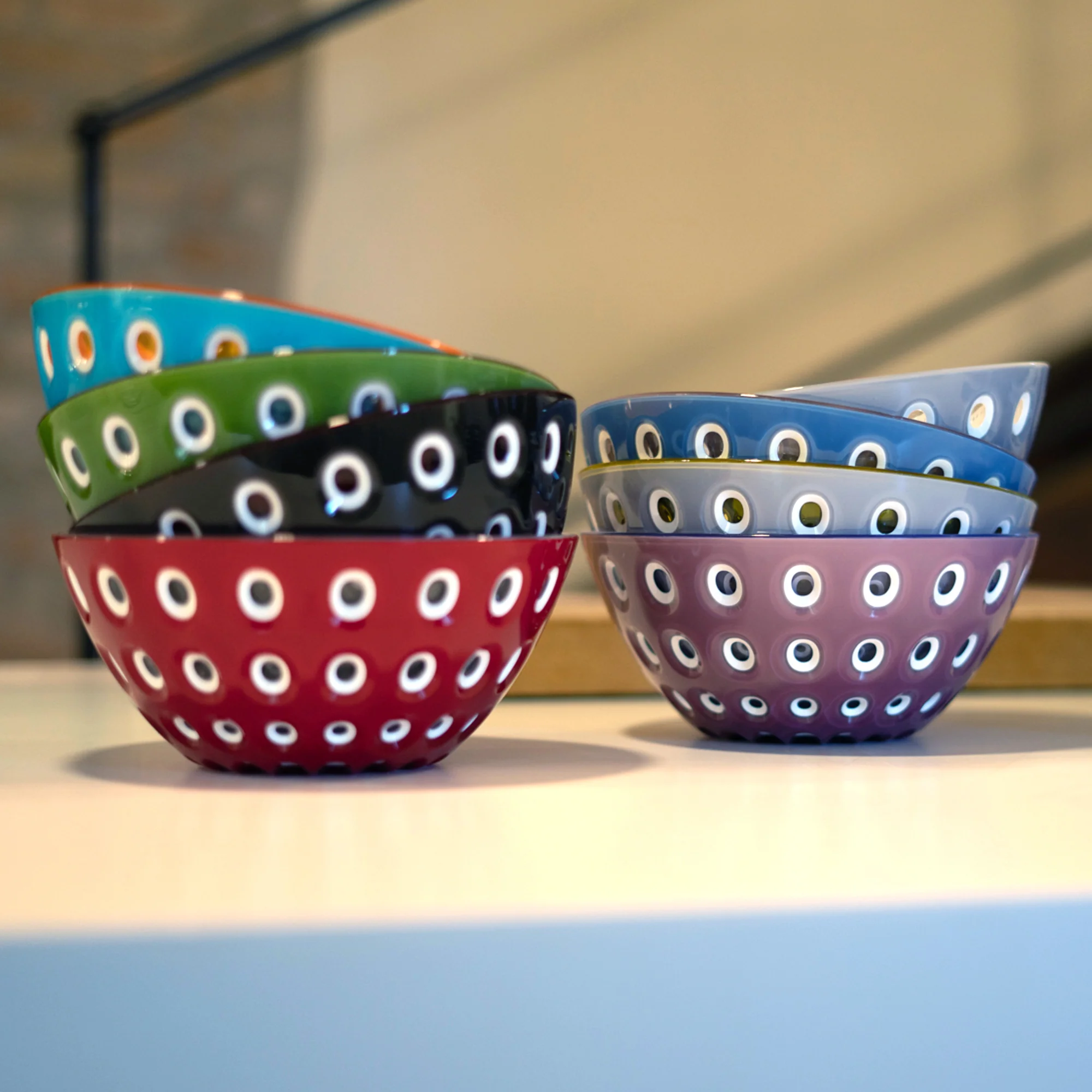 BOWL "LE MURRINE" Red/White/Transparent - Image 5